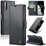 For Samsung Galaxy A30s / A50 / A50s Leather Case CASEME 023 RFID Blocking 3 Card Slot Mobile Cover