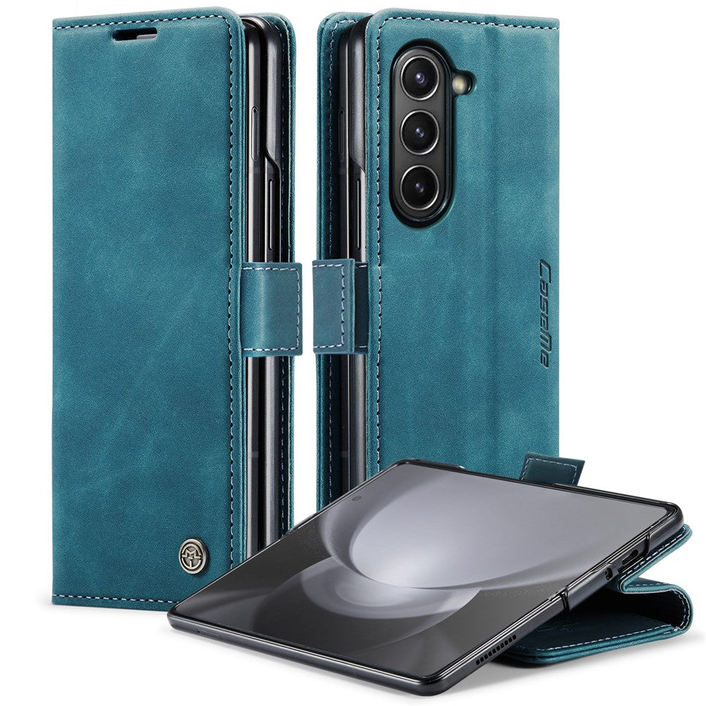 CASEME 013 Series For Samsung Galaxy Z Fold5 5G Wallet Leather Phone Case Stand Phone Cover