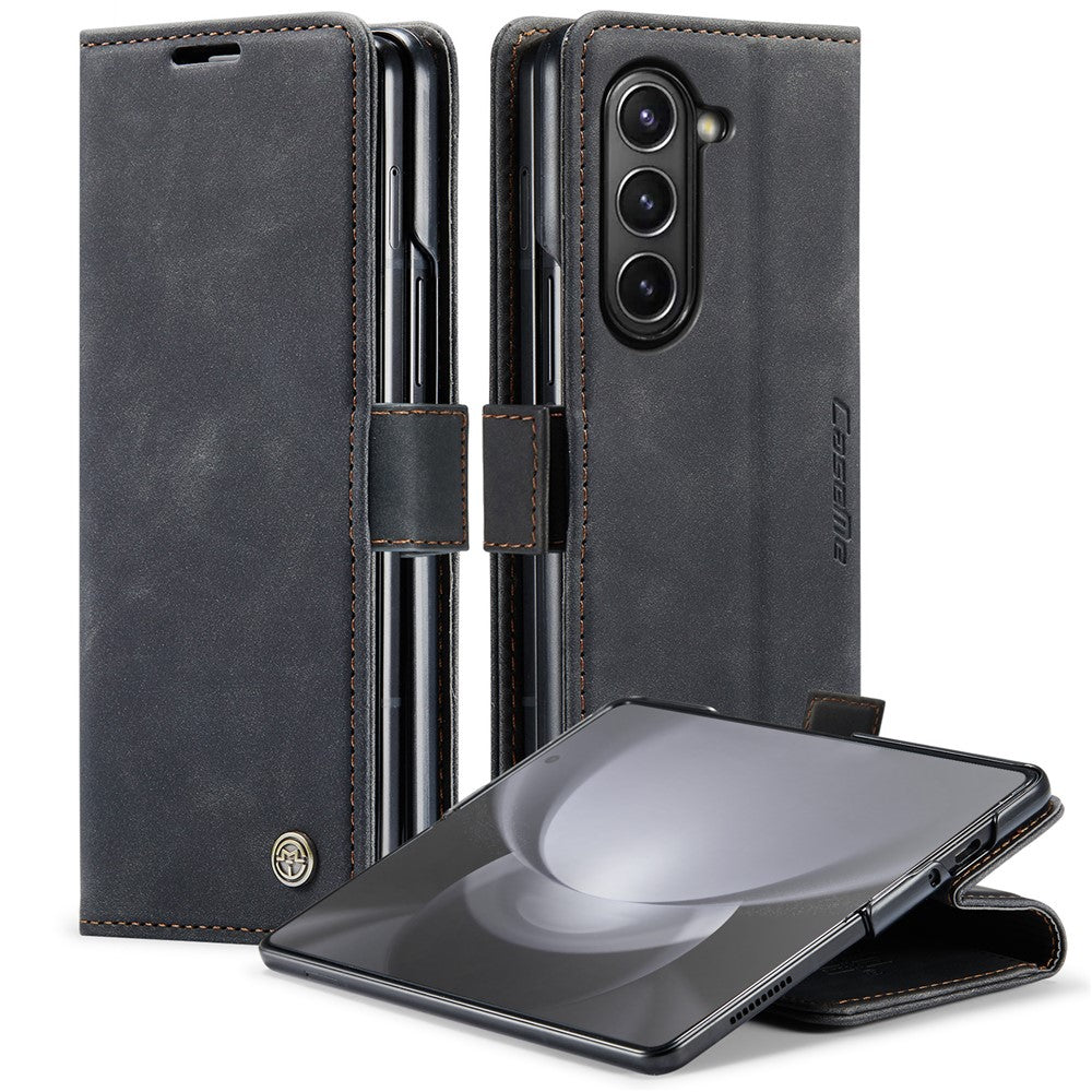 CASEME 013 Series For Samsung Galaxy Z Fold5 5G Wallet Leather Phone Case Stand Phone Cover