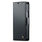 For Samsung Galaxy Z Fold5 5G Leather Case CASEME 023 RFID Blocking 3 Card Slot Mobile Cover