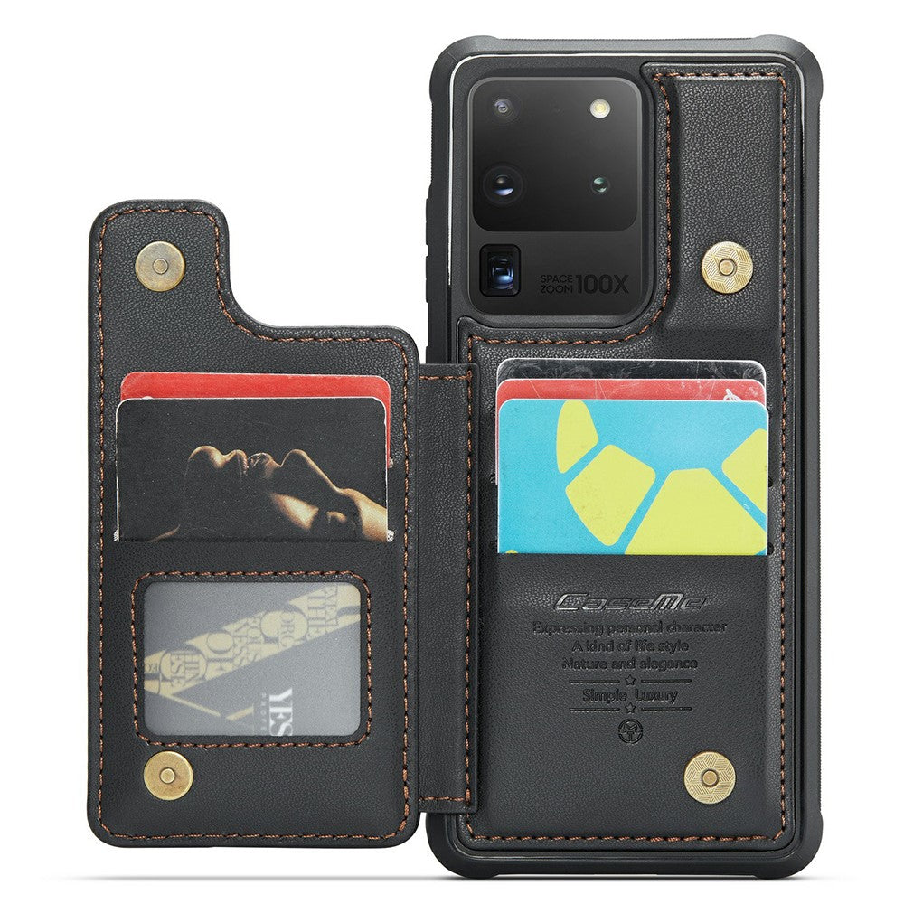 For Samsung Galaxy S20 Ultra Phone Case CASEME C22 Leather Back Cover with RFID Blocking Card Slots