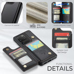 For Samsung Galaxy S20 Ultra Phone Case CASEME C22 Leather Back Cover with RFID Blocking Card Slots