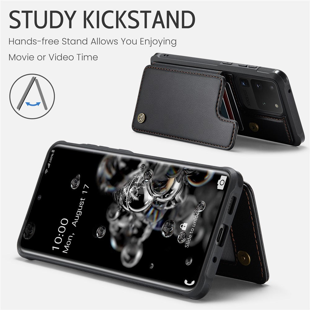 For Samsung Galaxy S20 Ultra Phone Case CASEME C22 Leather Back Cover with RFID Blocking Card Slots