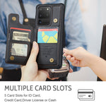 For Samsung Galaxy S20 Ultra Phone Case CASEME C22 Leather Back Cover with RFID Blocking Card Slots