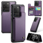 For Samsung Galaxy S20 Ultra Phone Case CASEME C22 Leather Back Cover with RFID Blocking Card Slots