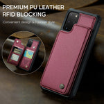 Til Samsung Galaxy S20 Plus 5G / S20 Plus 4G Telefoncover CASEME C22 Læderbagcover med RFID-blokerende kortpladser