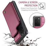 Til Samsung Galaxy S20 Plus 5G / S20 Plus 4G Telefoncover CASEME C22 Læderbagcover med RFID-blokerende kortpladser