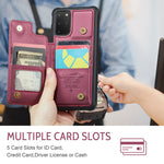 Til Samsung Galaxy S20 Plus 5G / S20 Plus 4G Telefoncover CASEME C22 Læderbagcover med RFID-blokerende kortpladser
