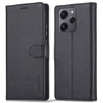 LC.IMEEKE For Xiaomi Redmi 12 4G PU Leather Flip Phone Case Calf Texture Wallet Stand Cover