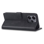 LC.IMEEKE For Xiaomi Redmi 12 4G PU Leather Flip Phone Case Calf Texture Wallet Stand Cover
