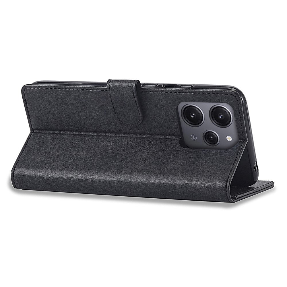LC.IMEEKE For Xiaomi Redmi 12 4G PU Leather Flip Phone Case Calf Texture Wallet Stand Cover