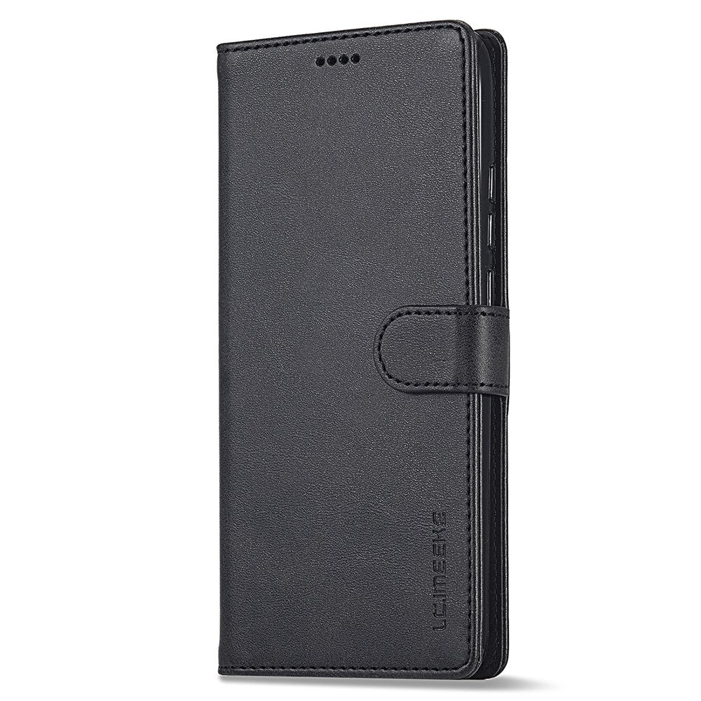 LC.IMEEKE For Xiaomi Redmi 12 4G PU Leather Flip Phone Case Calf Texture Wallet Stand Cover