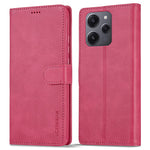 LC.IMEEKE For Xiaomi Redmi 12 4G PU Leather Flip Phone Case Calf Texture Wallet Stand Cover