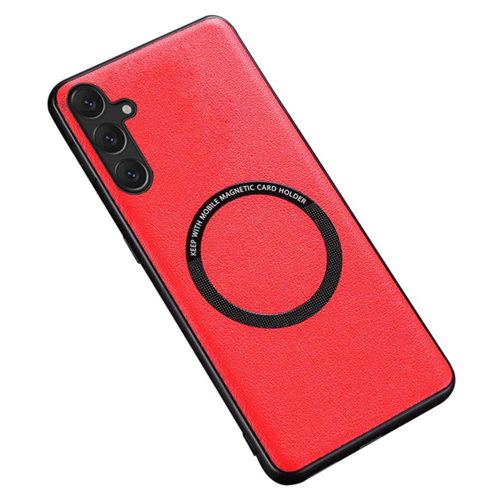 Samsung Galaxy S23 FE Magnetiskt mobilskal PU Läderbelagt TPU Skal Magnetiskt Skal