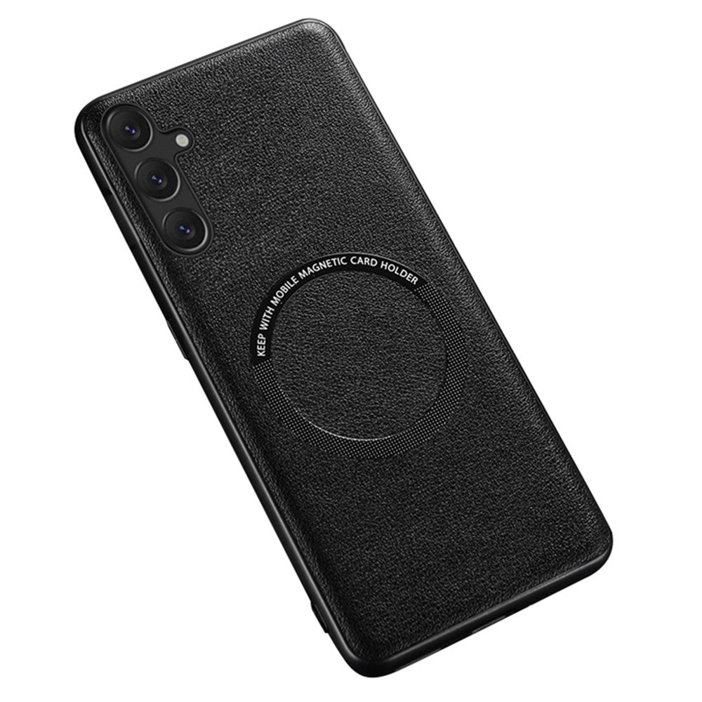 Samsung Galaxy S23 FE Magnetiskt mobilskal PU Läderbelagt TPU Skal Magnetiskt Skal