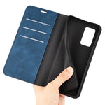 Stand Cover for Xiaomi Redmi Note 12S 4G , Skin-touch Flip Case PU Leather Wallet Smartphone Shell
