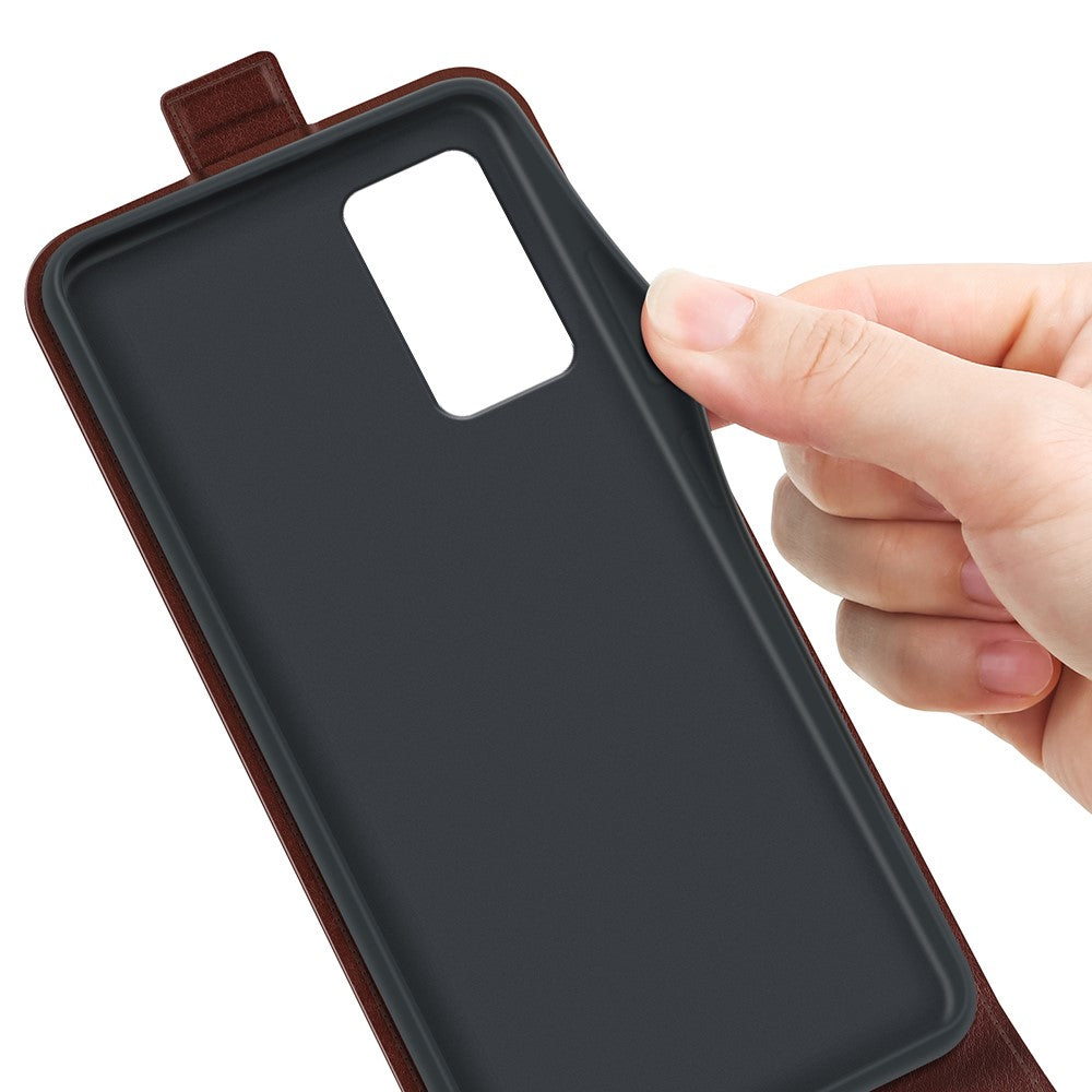 For Xiaomi Redmi Note 12S 4G Vertical Flip PU Leather Phone Case with Card Slot Shock-absorbing Phone Cover