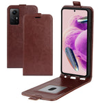 For Xiaomi Redmi Note 12S 4G Vertical Flip PU Leather Phone Case with Card Slot Shock-absorbing Phone Cover
