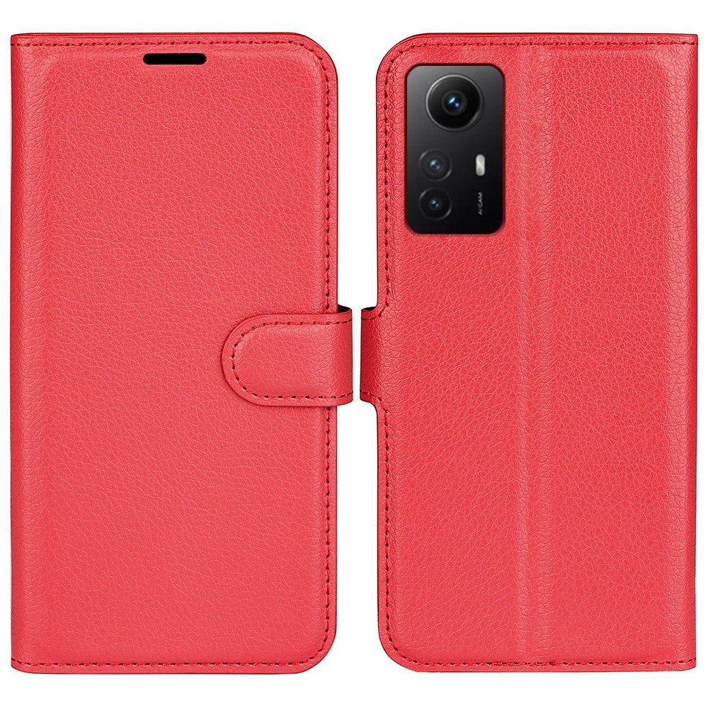 For Xiaomi Redmi Note 12S 4G Litchi Texture Wallet Phone Cover Stand PU Leather Case