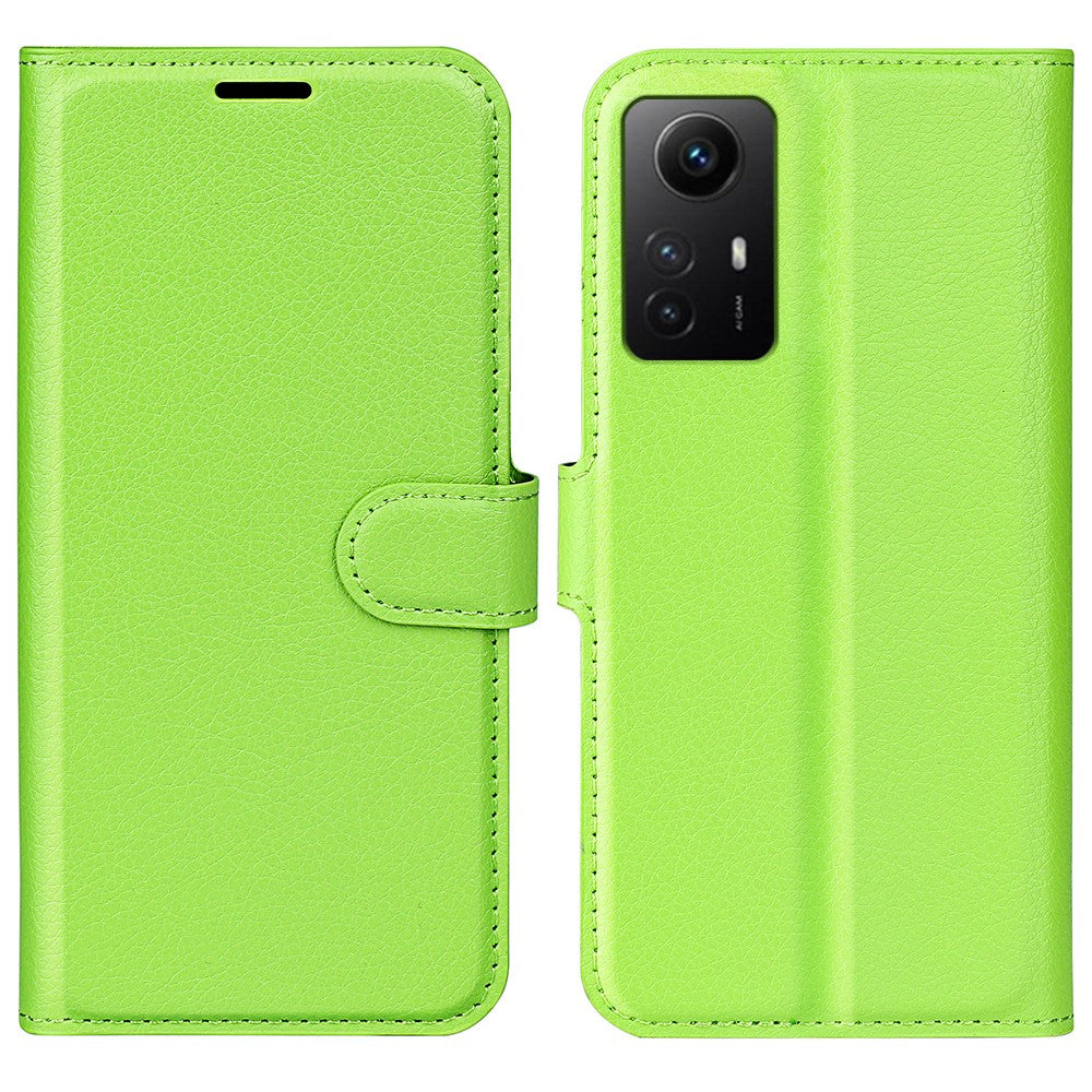 For Xiaomi Redmi Note 12S 4G Litchi Texture Wallet Phone Cover Stand PU Leather Case