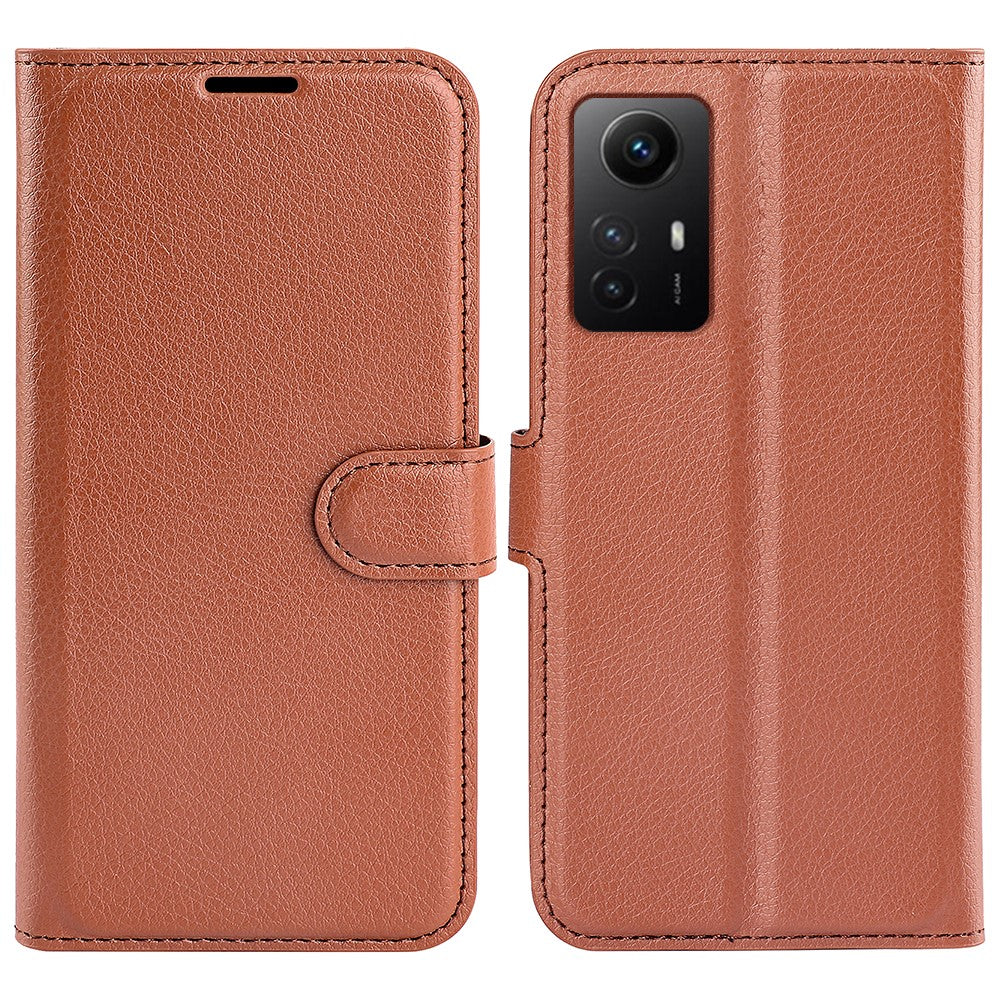For Xiaomi Redmi Note 12S 4G Litchi Texture Wallet Phone Cover Stand PU Leather Case