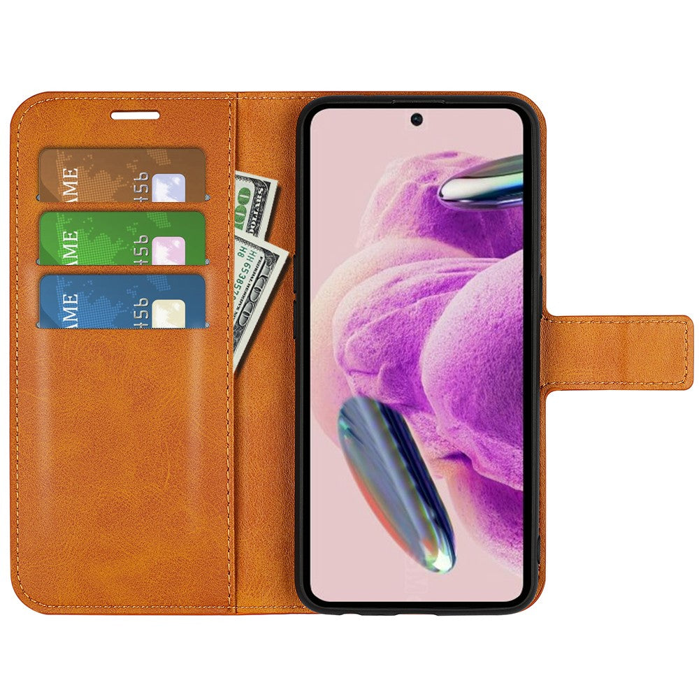 Xiaomi Redmi Note 12S 4G Plånboksfodral PU-läder Mobilskal med kalvstruktur