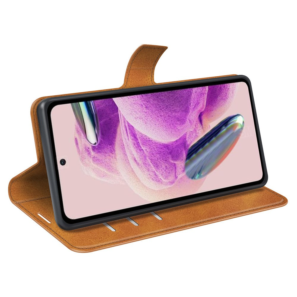 Xiaomi Redmi Note 12S 4G Plånboksfodral PU-läder Mobilskal med kalvstruktur