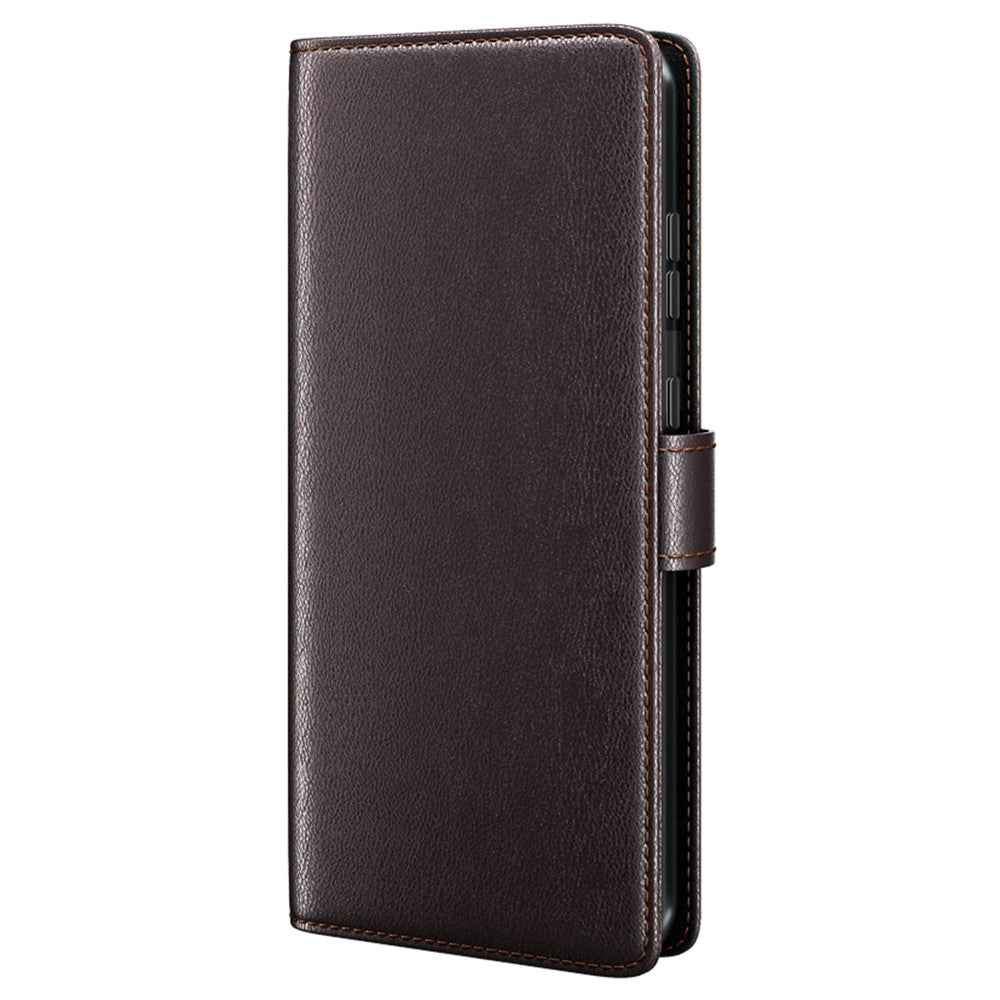 For Xiaomi Redmi Note 12S 4G Case Genuine Split Leather Phone Cover with Wallet Stand
