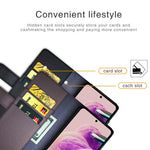 For Xiaomi Redmi Note 12S 4G Case Genuine Split Leather Phone Cover with Wallet Stand
