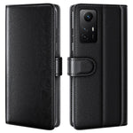 For Xiaomi Redmi Note 12S 4G Case Genuine Split Leather Phone Cover with Wallet Stand