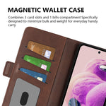 Stand Cover for Xiaomi Redmi Note 12S 4G PU Leather Wallet Shockproof Calf Texture Phone Case