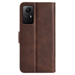 Stand Cover for Xiaomi Redmi Note 12S 4G PU Leather Wallet Shockproof Calf Texture Phone Case