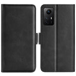 Stand Cover for Xiaomi Redmi Note 12S 4G PU Leather Wallet Shockproof Calf Texture Phone Case