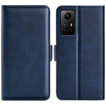 Stand Cover for Xiaomi Redmi Note 12S 4G PU Leather Wallet Shockproof Calf Texture Phone Case