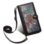 ESEBLE Wallet Leather Phone Case for iPhone 15 Plus , RFID Blocking Zipper Pocket Phone Stand Cover