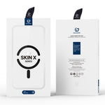 For iPhone 15 Pro Leather Case DUX DUCIS Skin X Pro Series Flip Cover Compatible with MagSafe