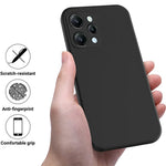 For Xiaomi Redmi 12 4G Anti-Scratch Phone Case Soft Lining Liquid Silicone Cover with Strap