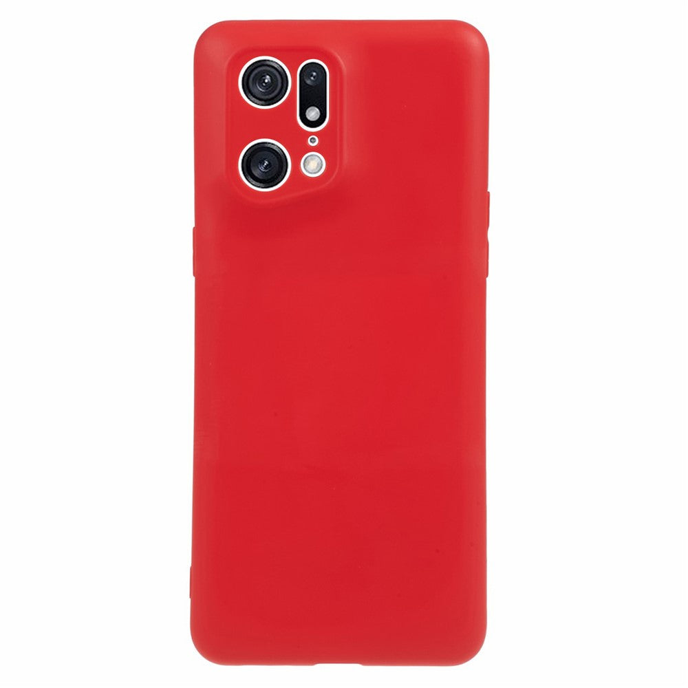 For Oppo Find X5 Pro Candy Color Glossy Phone Case Precise Cutout Glossy TPU Phone Cover