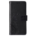 For iPhone 15 Imprinted Butterflies Mobile Phone Stand Case PU Leather Wallet Shell with Strap