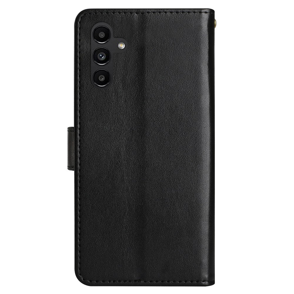 For Samsung Galaxy S23 FE Imprinted Butterflies Mobile Phone Case PU Leather Wallet Cover Stand with Strap