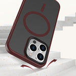 Magnetic Case for iPhone 15 Pro Max PC+TPU Case Compatible with MagSafe Skin-touch Matte Phone Cover