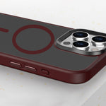 Magnetic Case for iPhone 15 Pro Max PC+TPU Case Compatible with MagSafe Skin-touch Matte Phone Cover