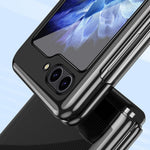 Clear Back Cover for Samsung Galaxy Z Flip5 5G, Hard PC Electroplating Frame Phone Case