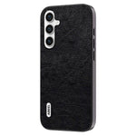 ABEEL For Samsung Galaxy S23 FE Litchi Texture Phone Case PU Leather Coated TPU+PC Retro Phone Back Cover
