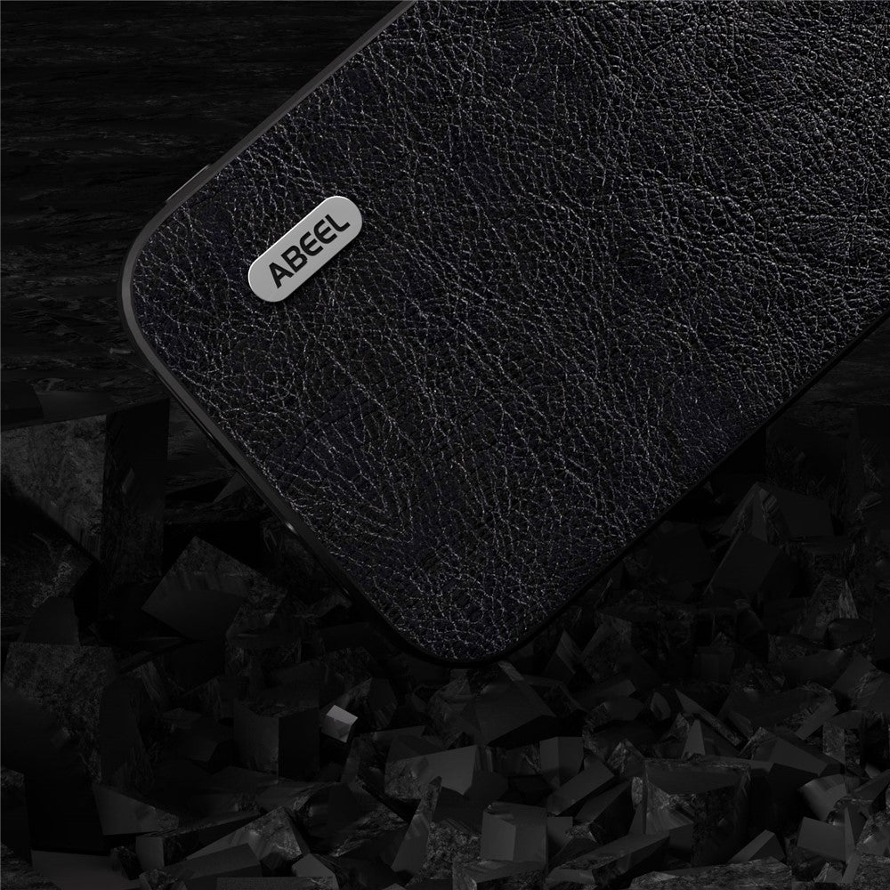 ABEEL For Samsung Galaxy S23 FE Litchi Texture Phone Case PU Leather Coated TPU+PC Retro Phone Back Cover
