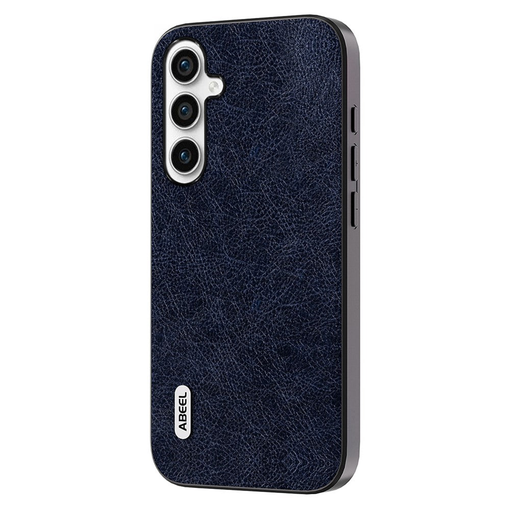 ABEEL For Samsung Galaxy S23 FE Litchi Texture Phone Case PU Leather Coated TPU+PC Retro Phone Back Cover