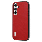 ABEEL For Samsung Galaxy S23 FE Litchi Texture Phone Case PU Leather Coated TPU+PC Retro Phone Back Cover