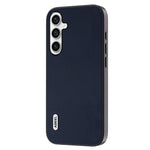 ABEEL For Samsung Galaxy S23 FE Shockproof Nappa Texture Mobile Case Genuine Cow Leather+PC+TPU Cover