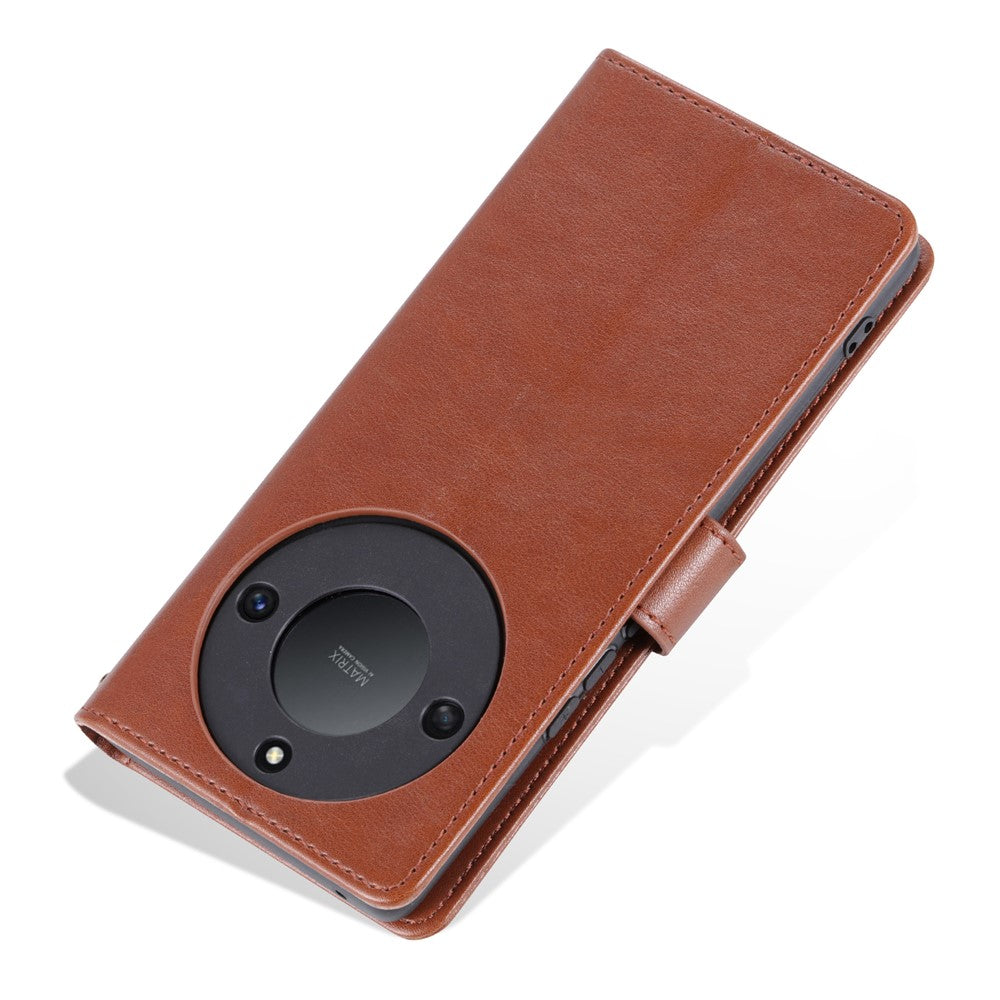 AZNS PU Leather Wallet Phone Case for Honor X50 , Shockproof Stand Phone Protective Cover