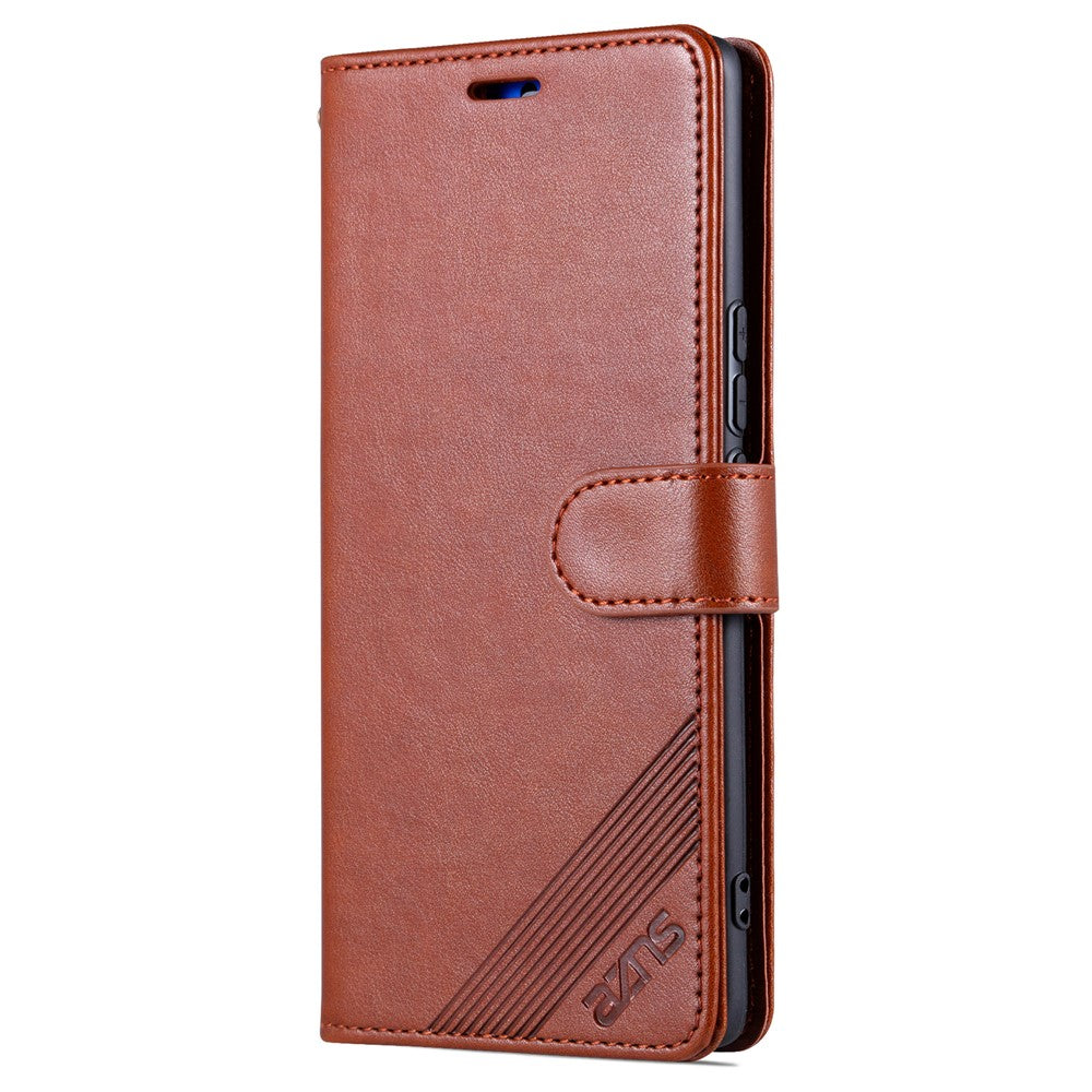AZNS PU Leather Wallet Phone Case for Honor X50 , Shockproof Stand Phone Protective Cover